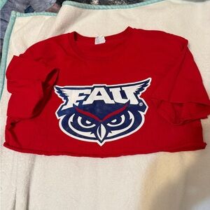 Red Owl Logo Crop Top